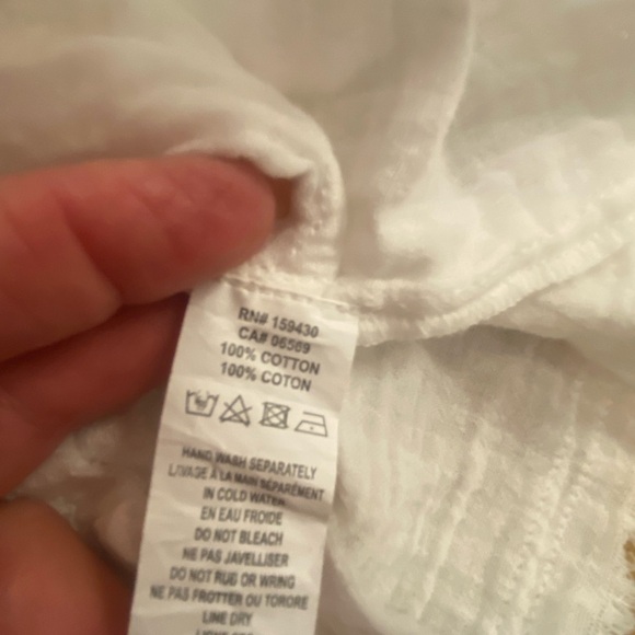 Elan Women’s White Cotton Raw Hem Pocket Shorts New Small - Picture 9 of 12